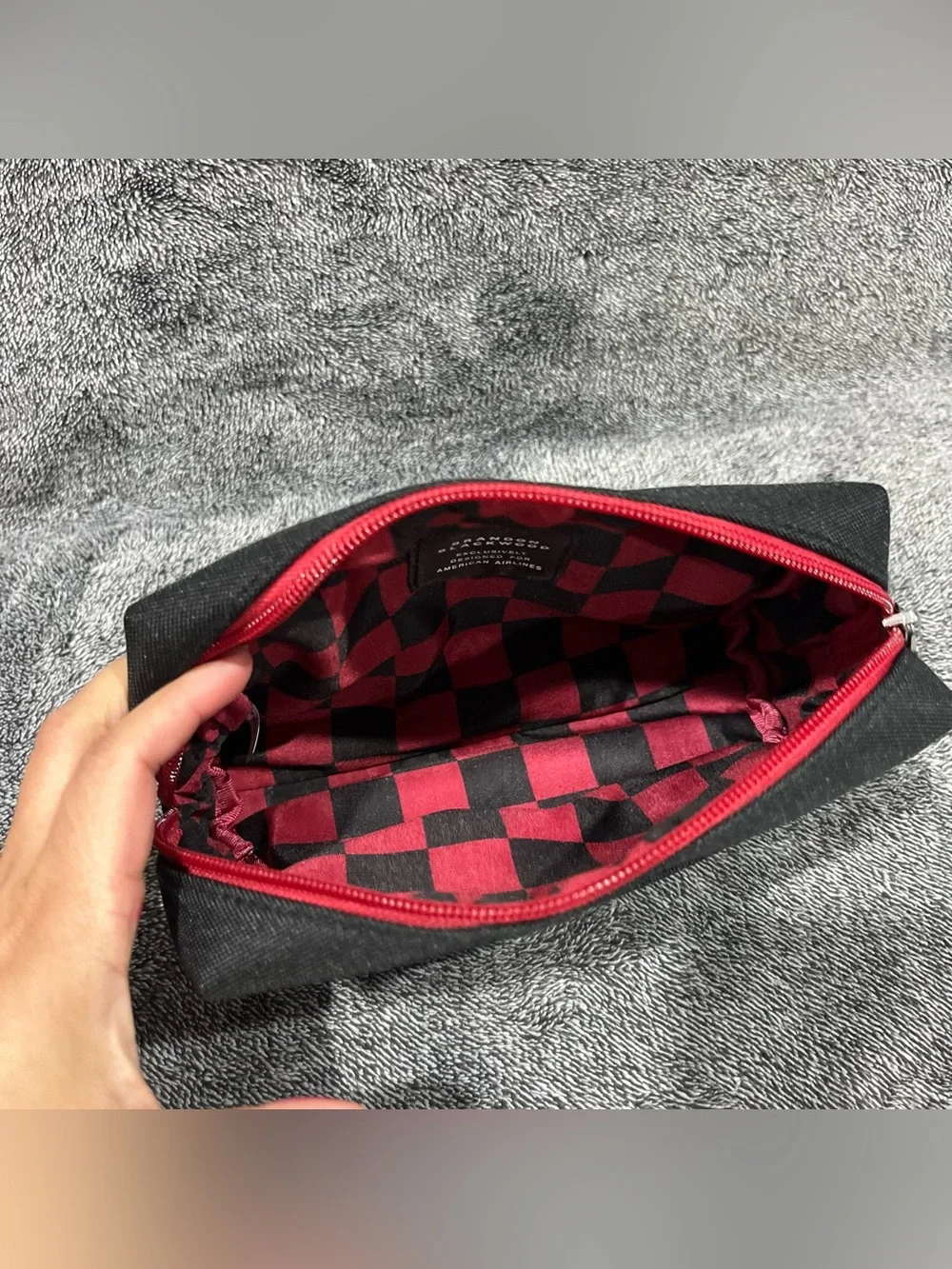 Brandon Blackwood American Airlines First Class Toiletry Bag